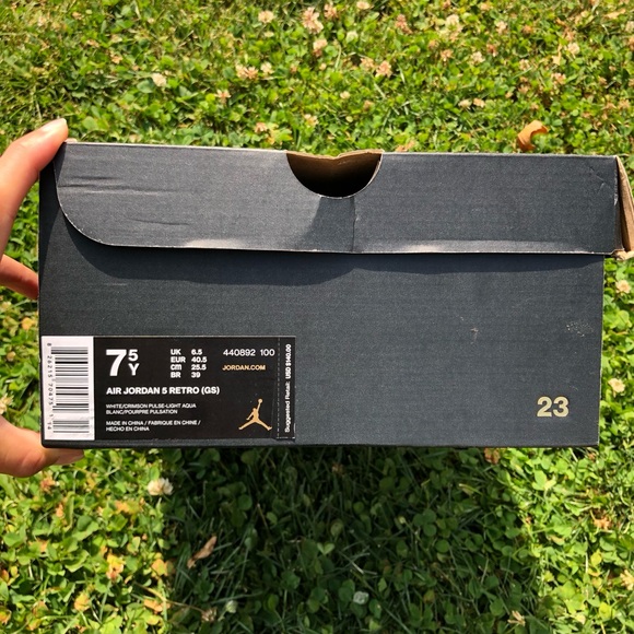 Air Jordan 5 Retro GS Light Aqua - Picture 7 of 7